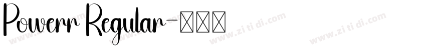 Powerr Regular字体转换